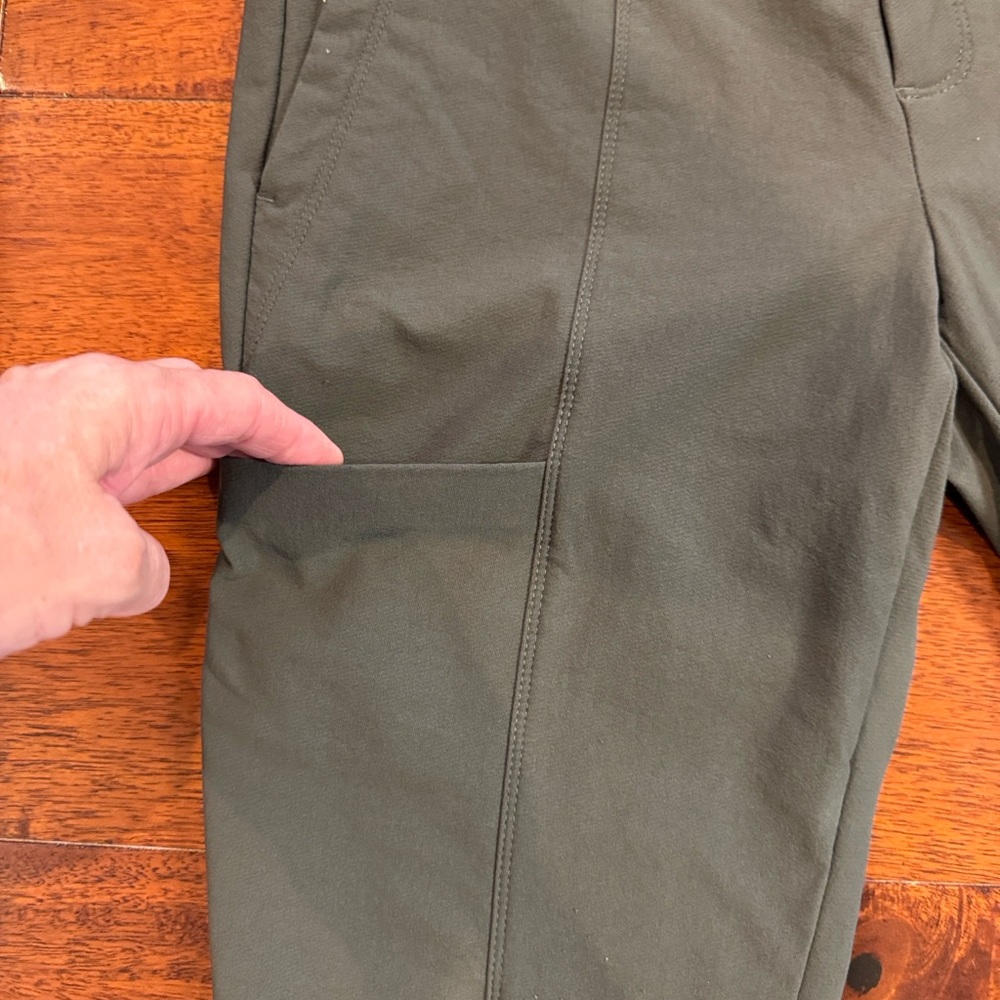 Athleta Wander Stash Skinny Pant. Size 4. Olive in color. - Picture 4 of 9
